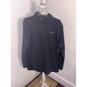 Men’s Blk Columbia 1/4 Zip Xlarge
